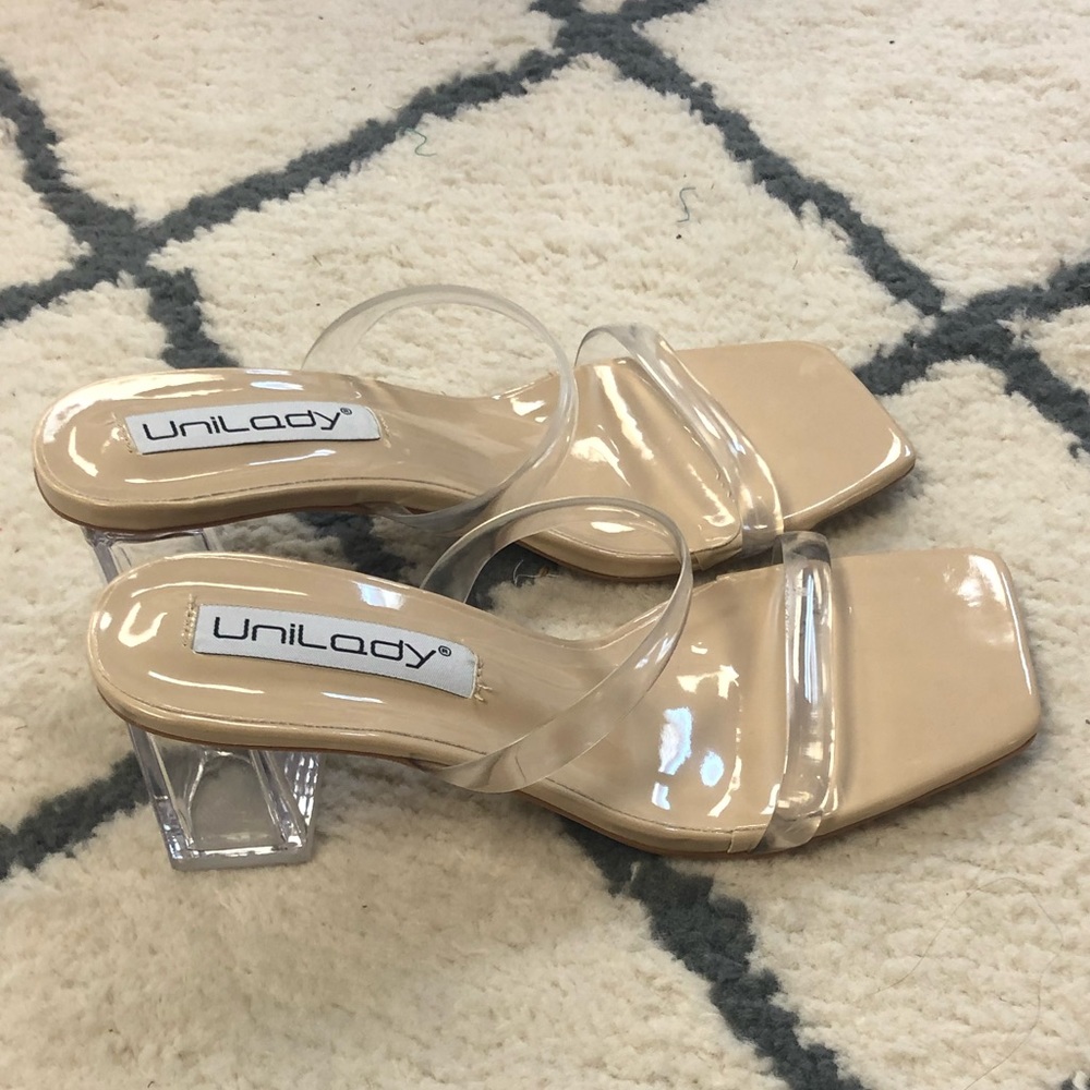 Clear high heels - New in box!